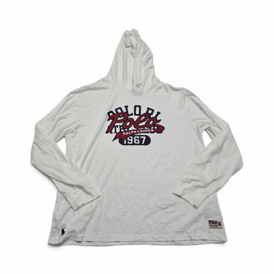 Playera Con Gorro Ralph Lauren Xgrande Xl Blanca Letras (nuevo)