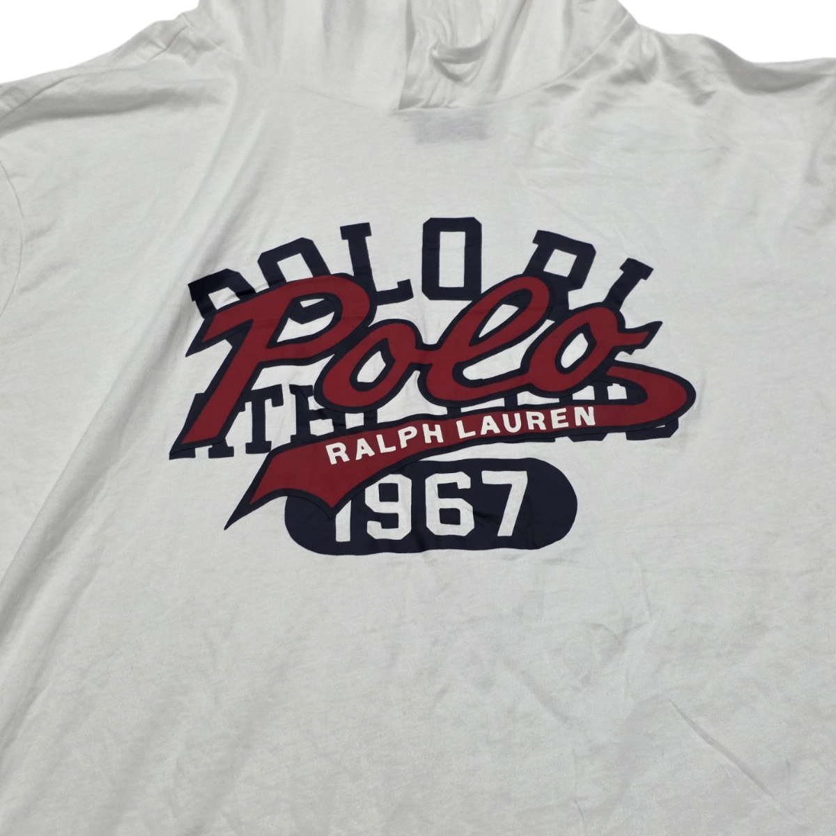 Playera Con Gorro Ralph Lauren Xgrande Xl Blanca Letras (nuevo)