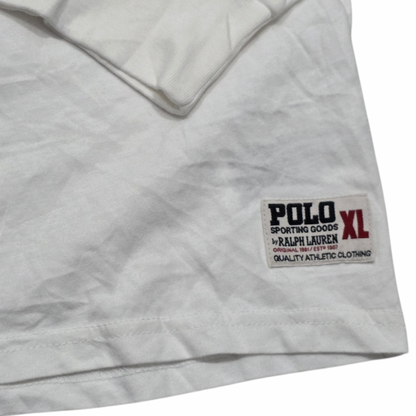 Playera Con Gorro Ralph Lauren Xgrande Xl Blanca Letras (nuevo)