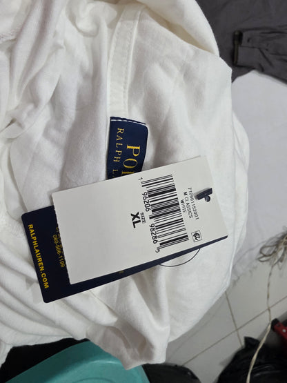 Playera Con Gorro Ralph Lauren Xgrande Xl Blanca Letras (nuevo)