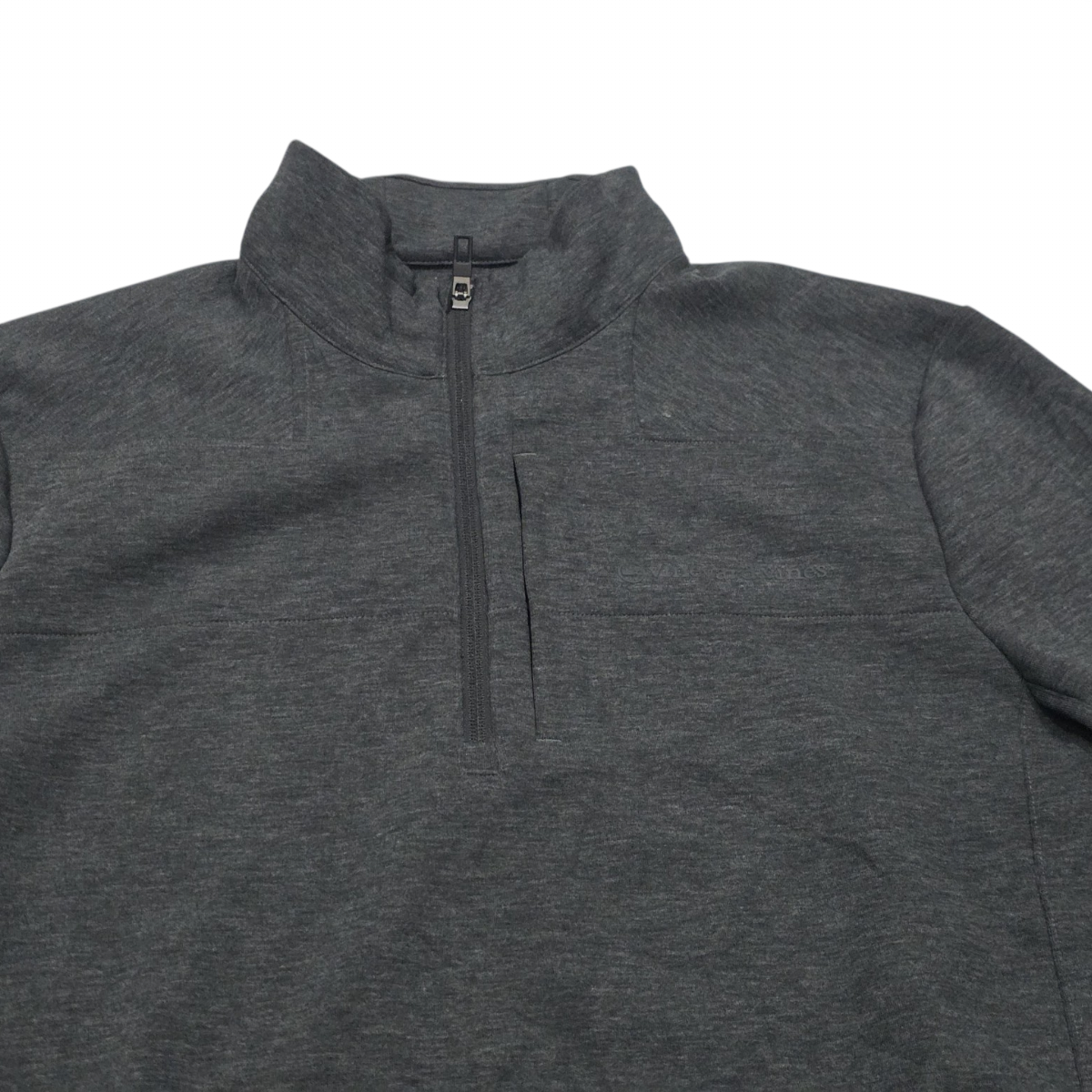 Sueter Cierre Corto Vineyard Vines Grande L Gris Deportivo (Usado)