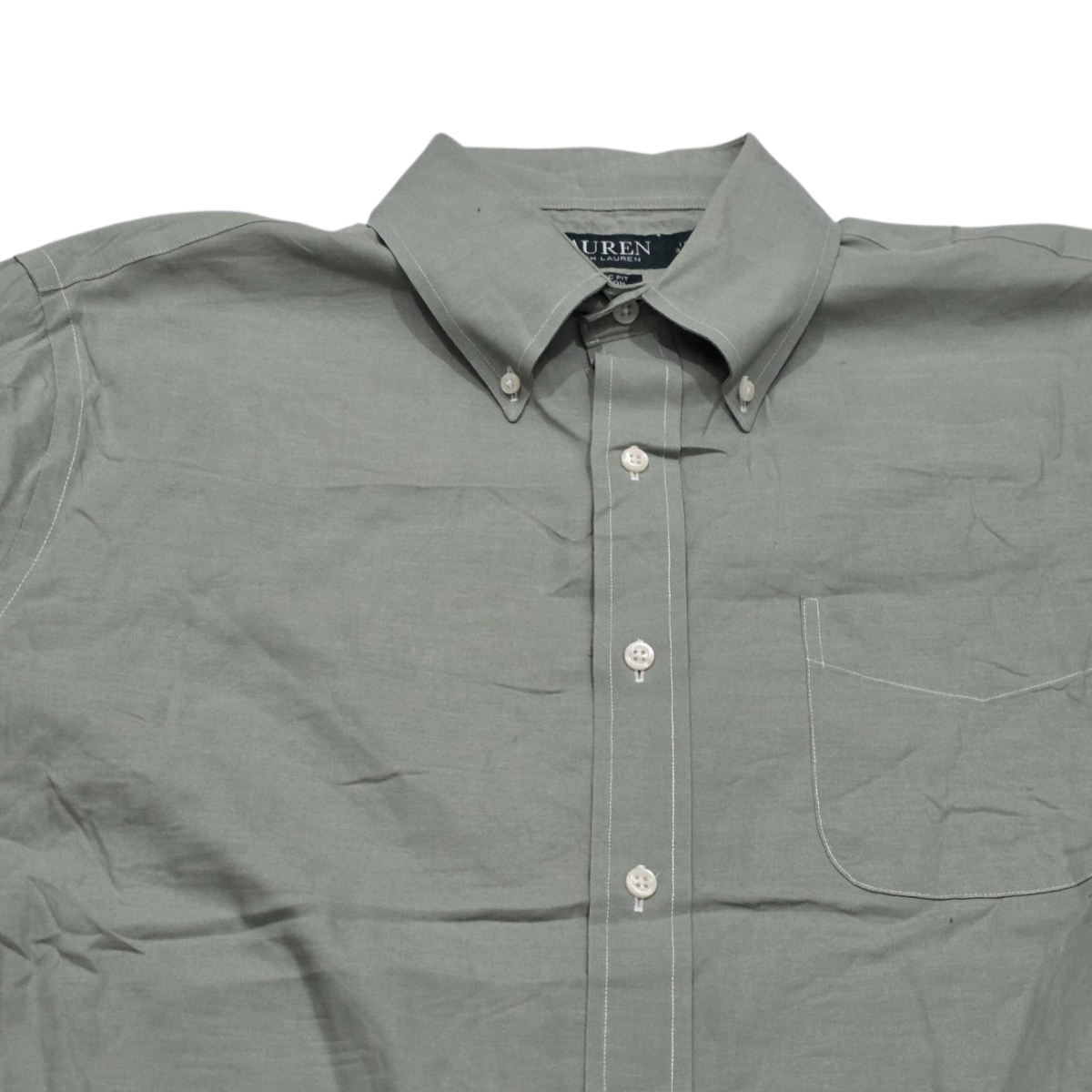 Camisa Ralph Lauren Grande L 16 1/2 Classic Fit Verde (Usado)