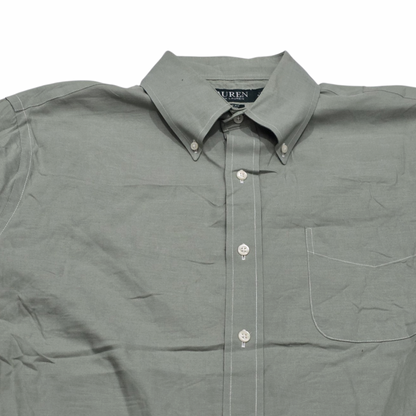 Camisa Ralph Lauren Grande L 16 1/2 Classic Fit Verde (Usado)