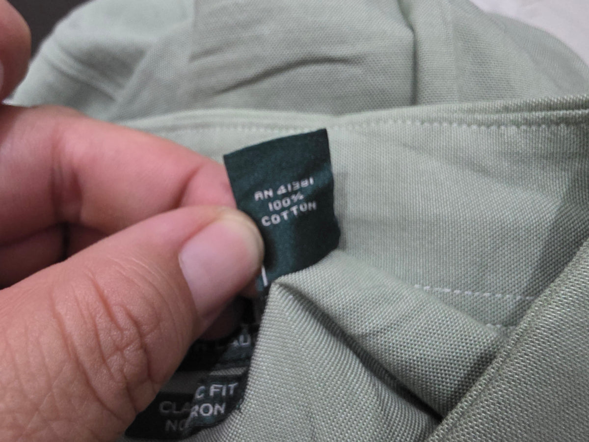 Camisa Ralph Lauren Grande L 16 1/2 Classic Fit Verde (Usado)