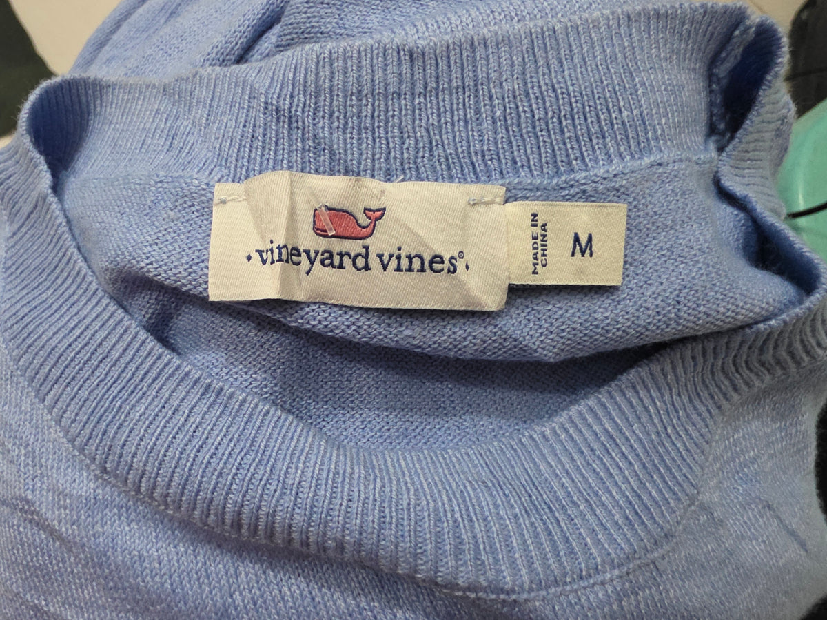 Sueter Vineyard Vines Mediano M Azul Ballena Bandera (Usado)