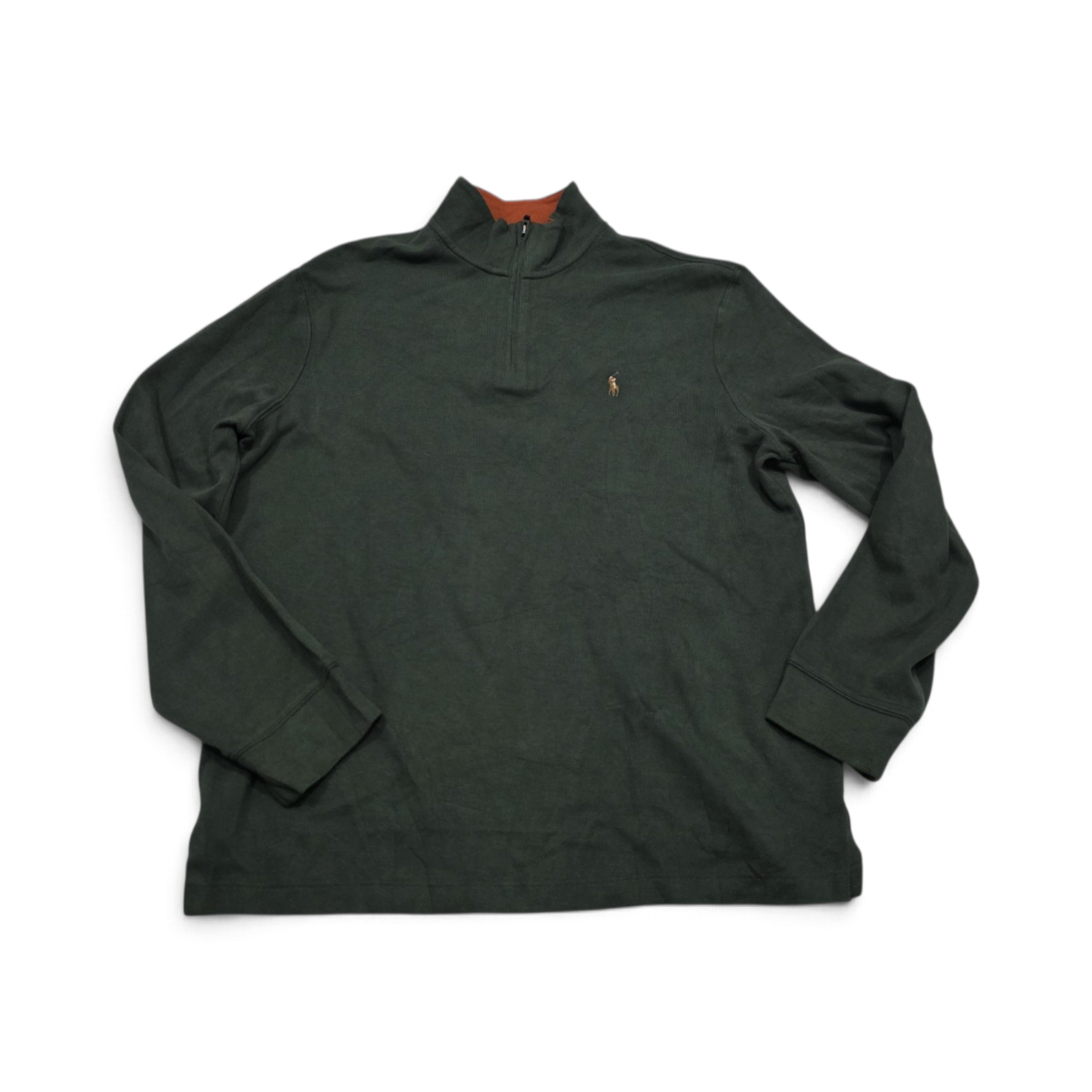 Sueter Ralph Lauren Mediano M Estate Rib Verde Pony Colores (Usado)