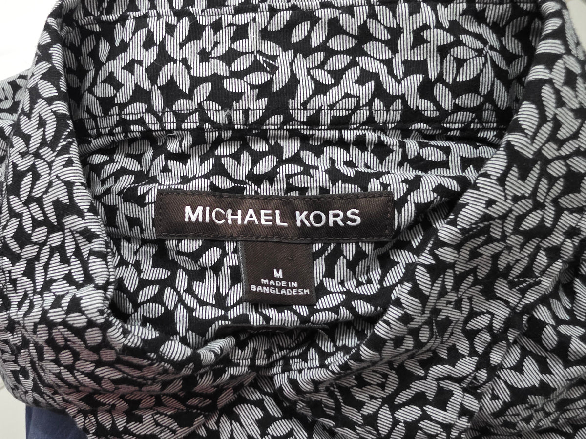 Camisa Manga Corta Michael Kors Mediana M Negro Y Blanco (Usado)