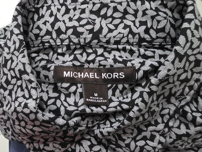 Camisa Manga Corta Michael Kors Mediana M Negro Y Blanco (Usado)