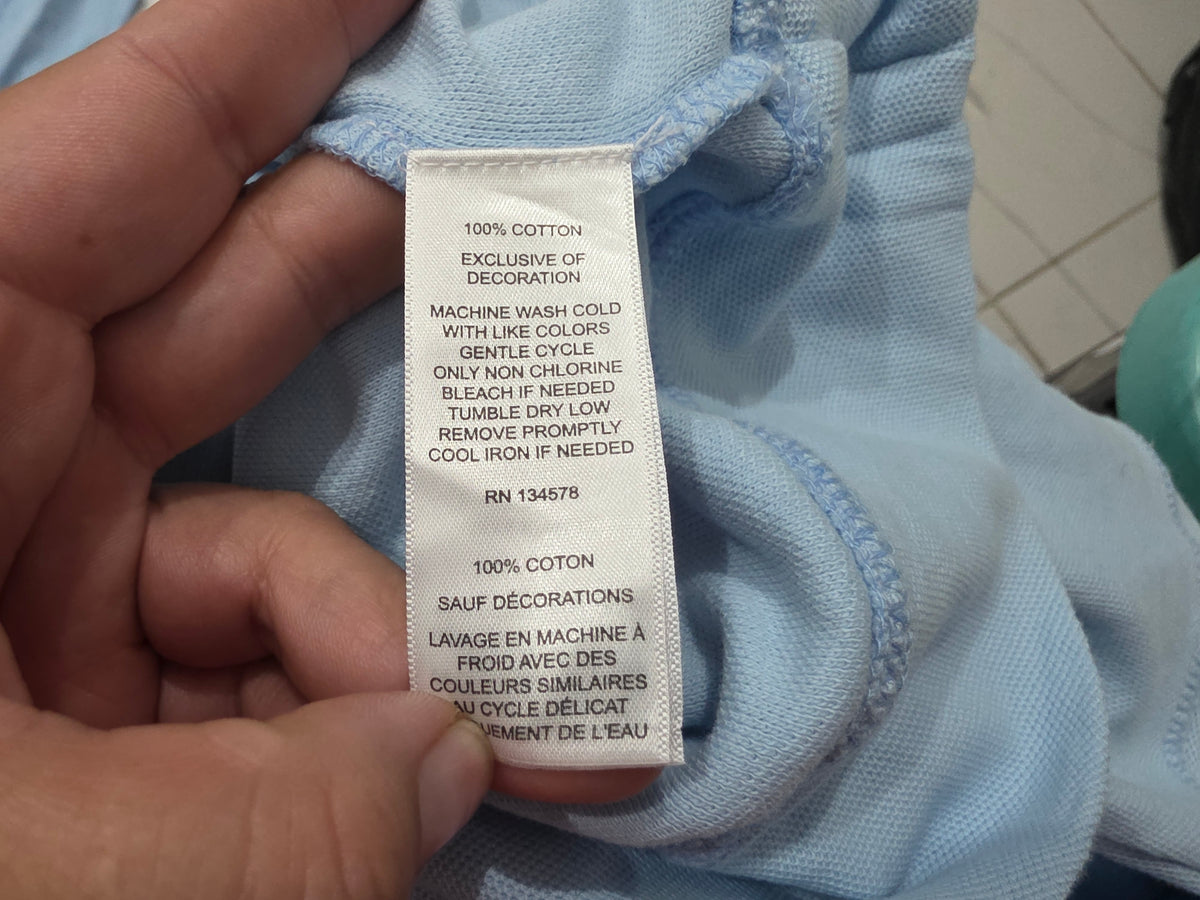 Sudadera Vineyard Vines Xchico Xs Azul Claro Cierre Corto (Nueva)