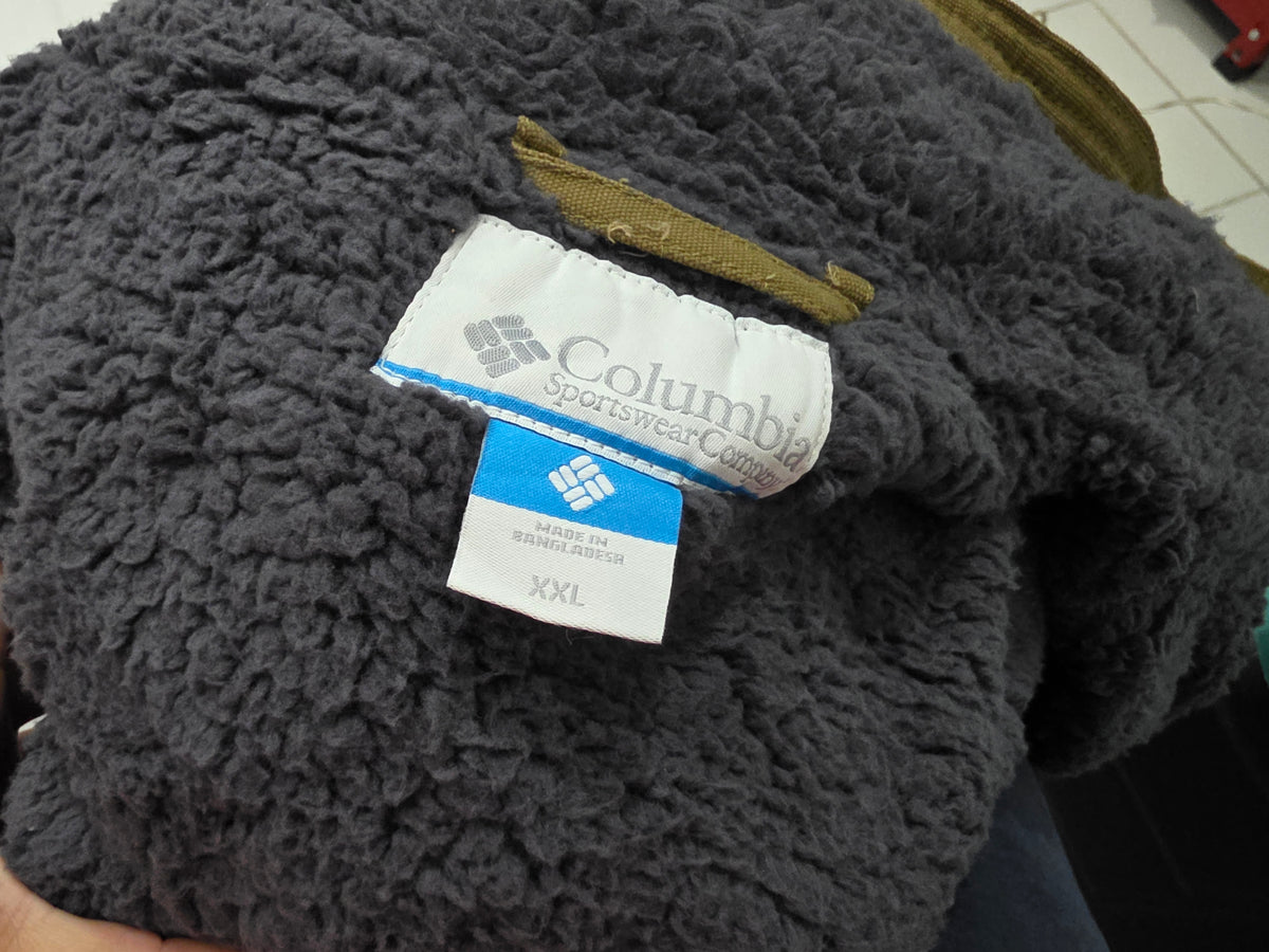 Chamarra Columbia 2xl Cafe Aborregada (Nuevo)