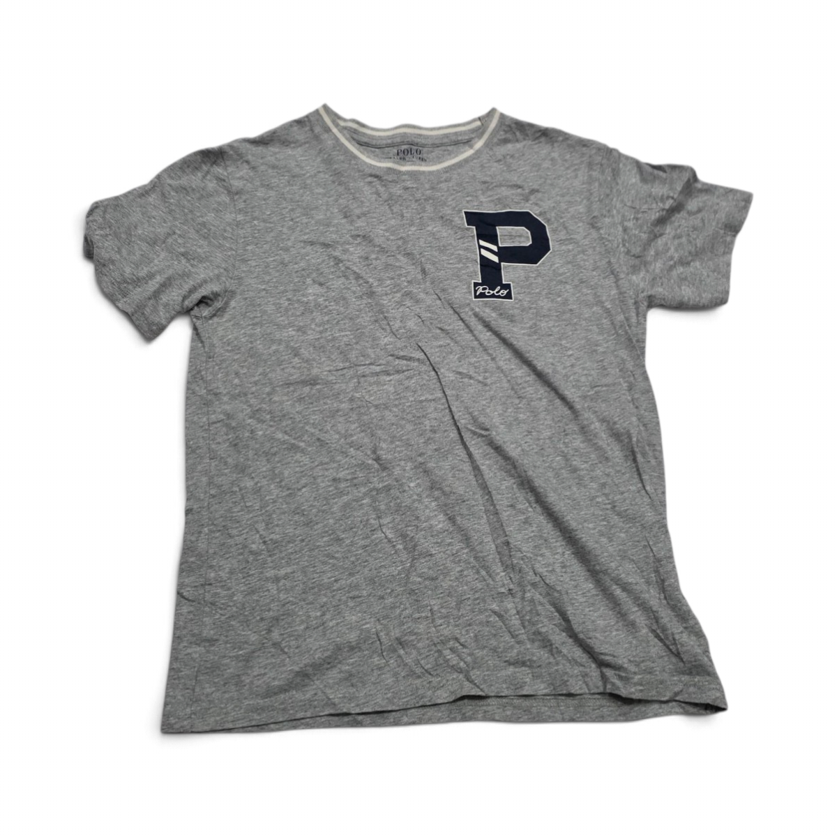 Playera Ralph Lauren Mediana M Adolescente Gris (Usado)