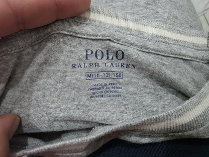 Playera Ralph Lauren Mediana M Adolescente Gris (Usado)