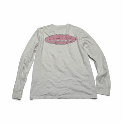 Playera Vineyard Vines Chico S Blanca Manga Larga (Usado)