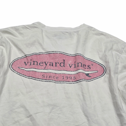 Playera Vineyard Vines Chico S Blanca Manga Larga (Usado)