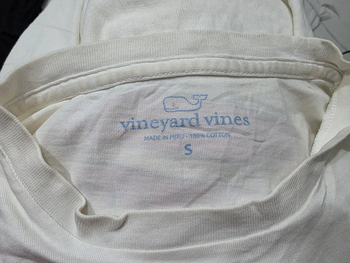 Playera Vineyard Vines Chico S Blanca Manga Larga (Usado)