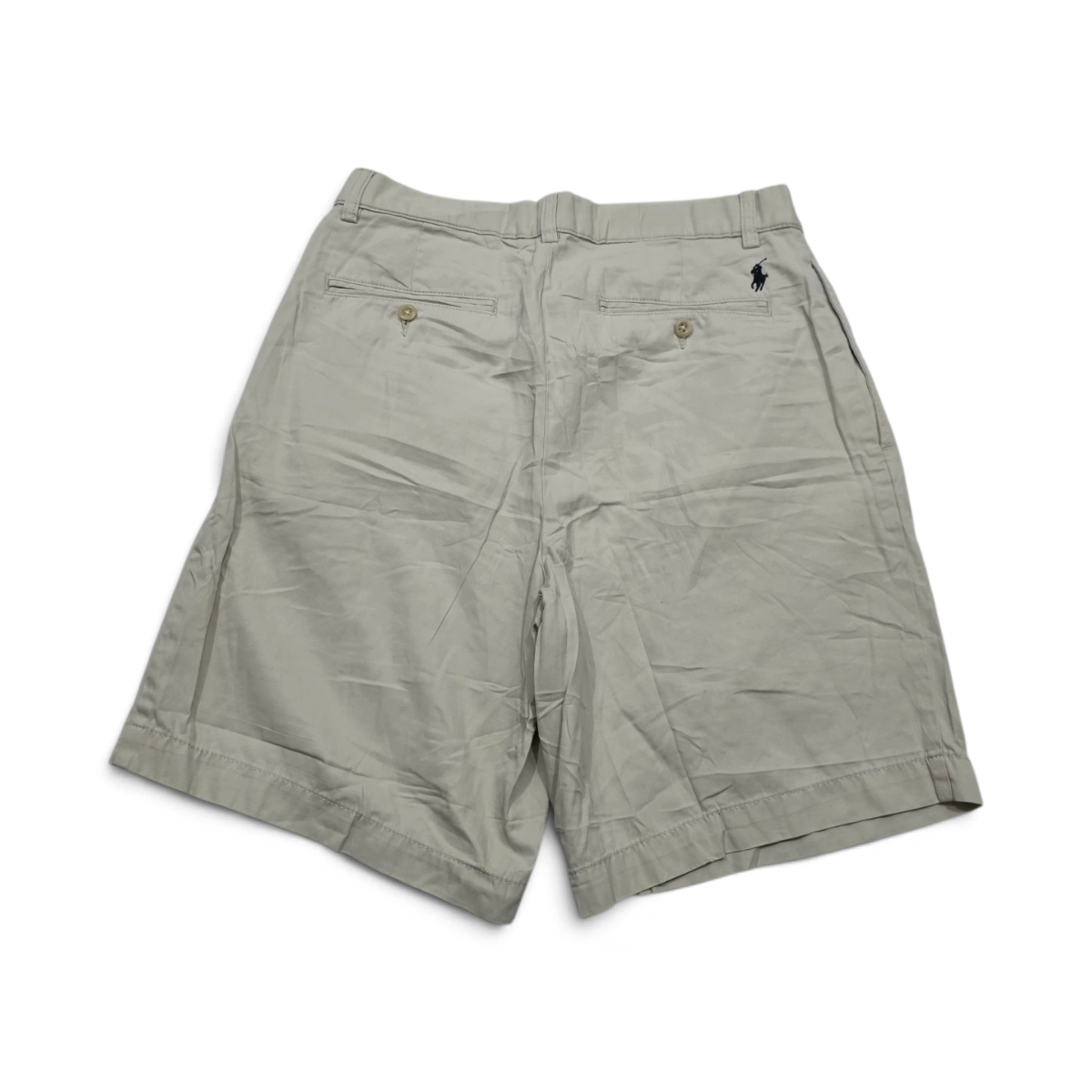Bermuda Ralph Lauren Talla 30 Caqui Pony Azul (Usado)