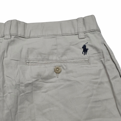 Bermuda Ralph Lauren Talla 30 Caqui Pony Azul (Usado)