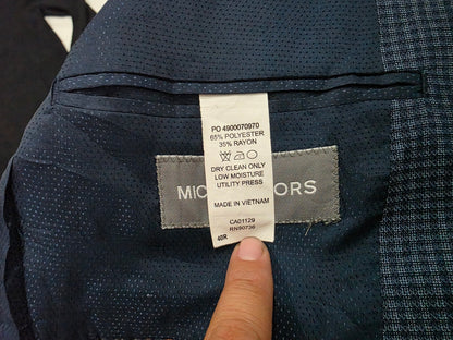 Saco Michael Kors Talla 40 R Azul Cuadro (Usado)