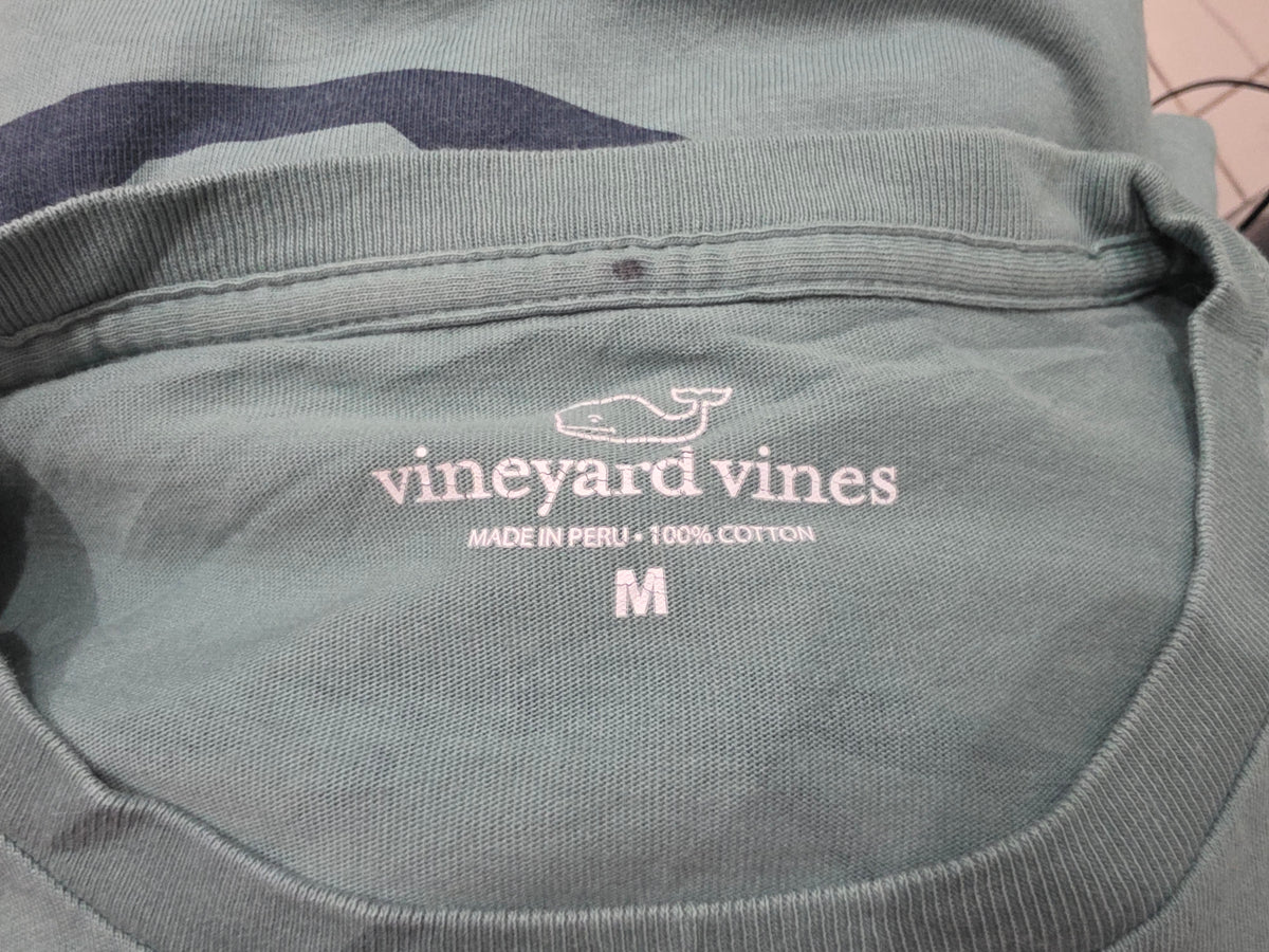 Playera Vineyard Vines Mediana M Verde Futbol Manga Larga (Usado)