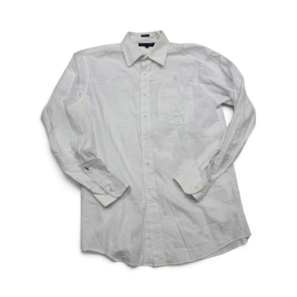 Camisa Tommy Hilfiger 15 1/2 34-35 Regular Fit Blanca (Usado)