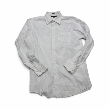 Camisa Tommy Hilfiger 15 1/2 34-35 Regular Fit Blanca (Usado)