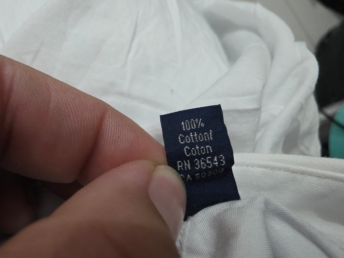 Camisa Tommy Hilfiger 15 1/2 34-35 Regular Fit Blanca (Usado)