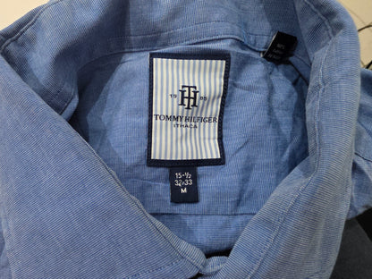 Camisa Tommy Hilfiger 15 1/2 32-33 M Azul (Usado)