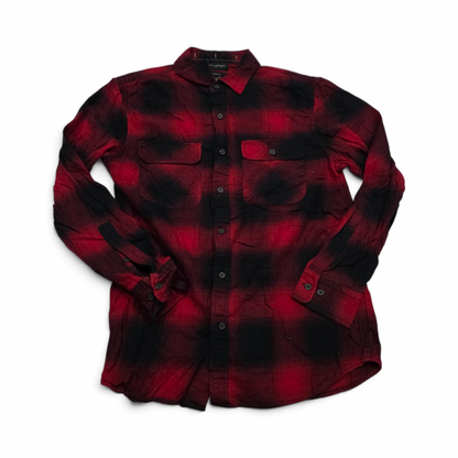 Camisa Banana Republic Mediana Standardfit Rojo Negro Franel (Usado)