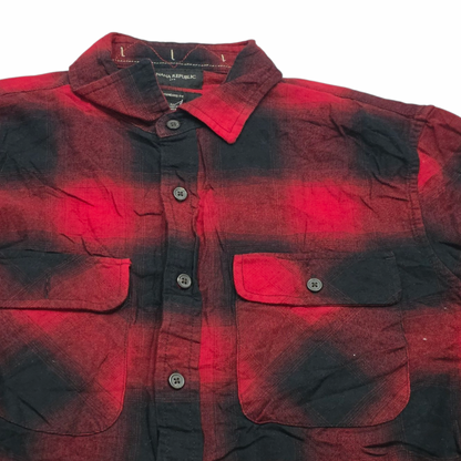 Camisa Banana Republic Mediana Standardfit Rojo Negro Franel (Usado)