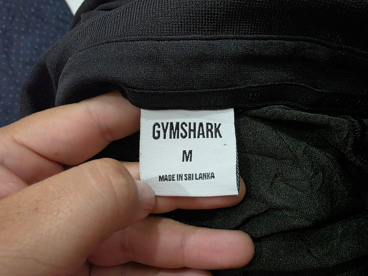 Playera Gymshark Mediana M Polo Negro (Usado)