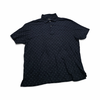Playera Ralph Lauren Mediana M Polo Azul Figuras (Usado)