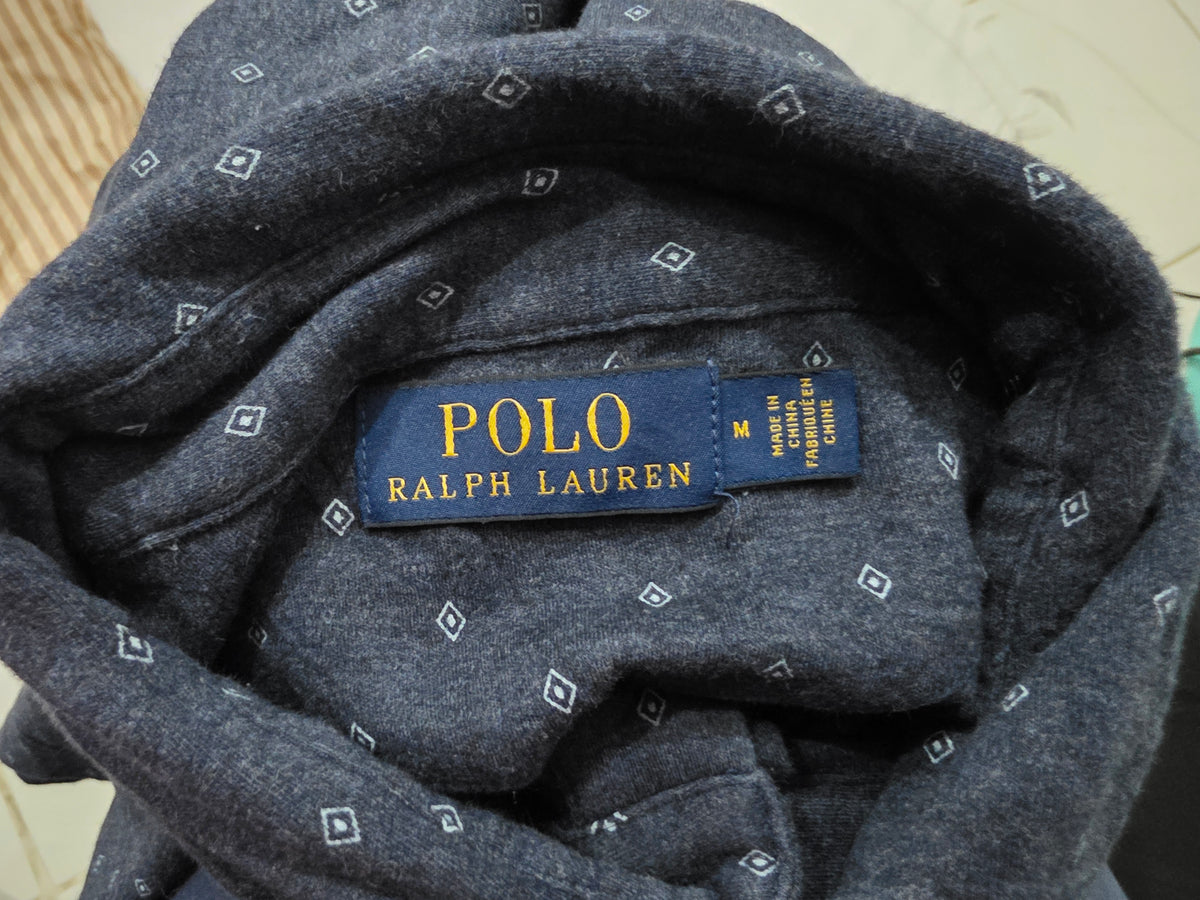 Playera Ralph Lauren Mediana M Polo Azul Figuras (Usado)