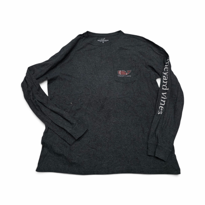 Playera Vineyard Vines Mediana M Gris Futbol Americano (Usado)