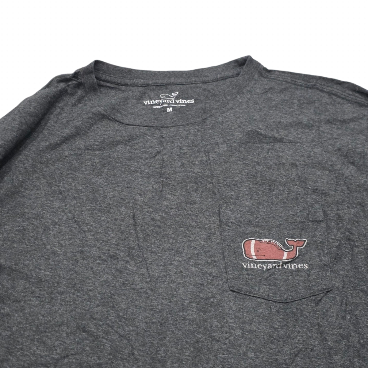 Playera Vineyard Vines Mediana M Gris Futbol Americano (Usado)