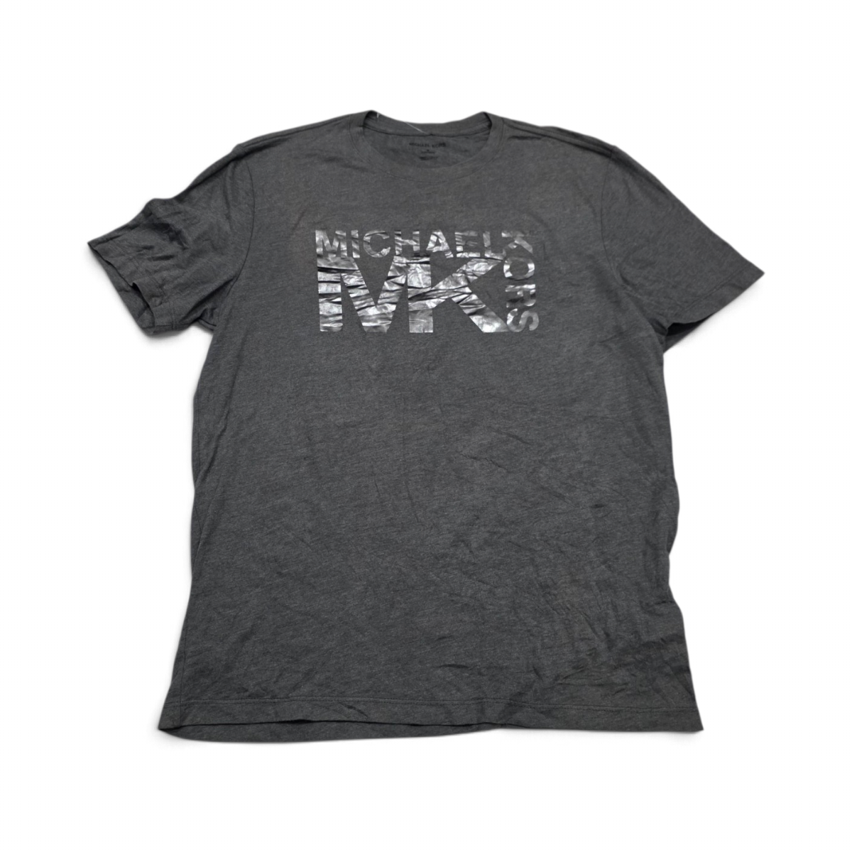 Playera Michael Kors Mediana M Gris Letras (Usado)