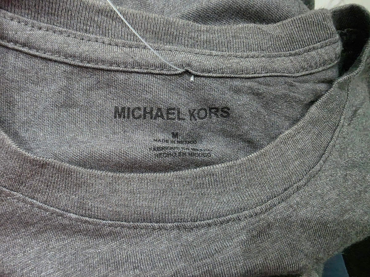 Playera Michael Kors Mediana M Gris Letras (Usado)