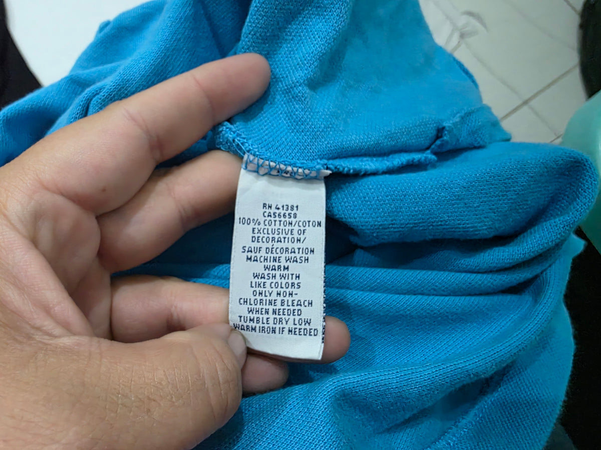 Playera Ralph Lauren Mediana M Custom Fit Polo Azul Ceruleo (Usado)