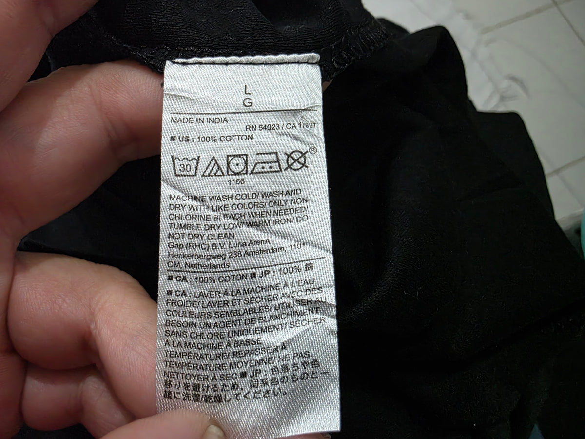 Playera Banana Republic Mediana M Polo Negro (Usado)