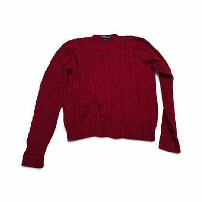 Sueter Ralph Lauren Grande L Rojo Tejido (Usado)