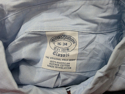Camisa Brooks Brothers 16-34 Classic Azul Claro (Usado)