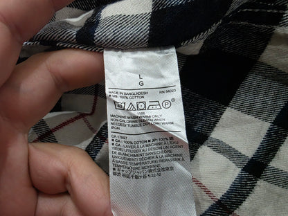 Camisa Banana Republic Grandestandardfit Franela Azul Blanco (Usado)