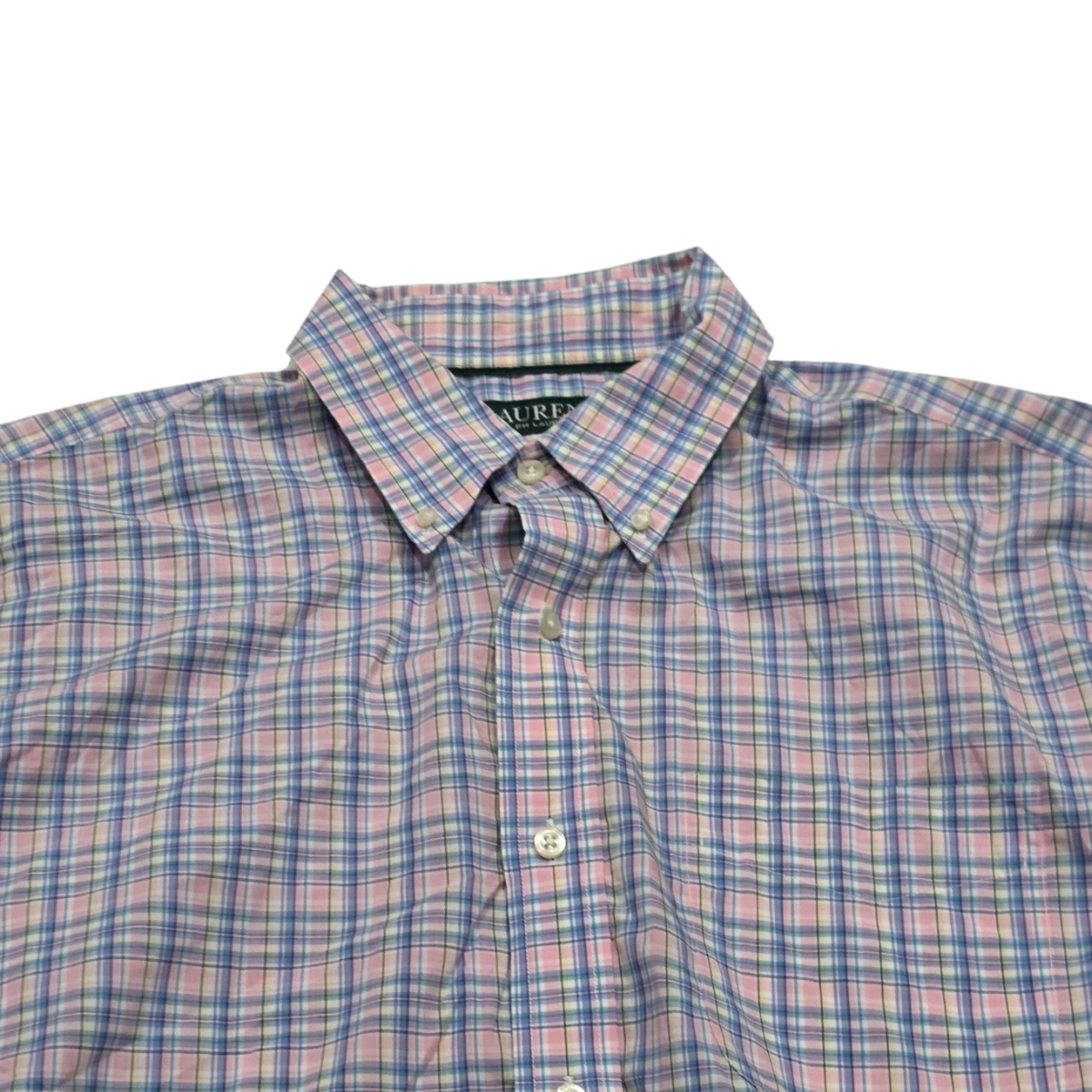 Camisa Ralph Lauren 16 1/2 34-35 Classicfit Rosa Azul Cuadro (Usado)