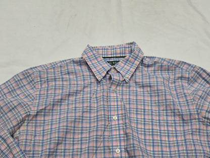 Camisa Ralph Lauren 16 1/2 34-35 Classicfit Rosa Azul Cuadro (Usado)
