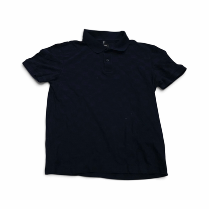 Playera Hugo Boss Porsche Grande L Azul Oscuro Cuadros (Usado)