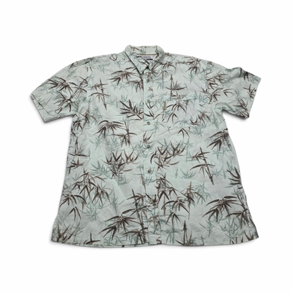 Camisa Columbia Grande L Menta Y Cafe Hojas (Usado)