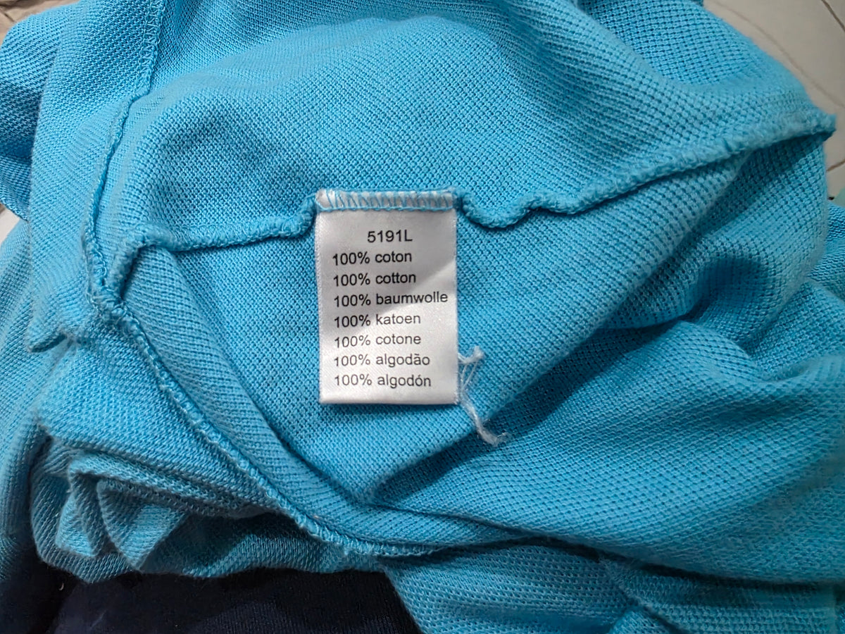 Playera Lacoste Fr5 Grande L Polo Azul Turquesa (Usado)