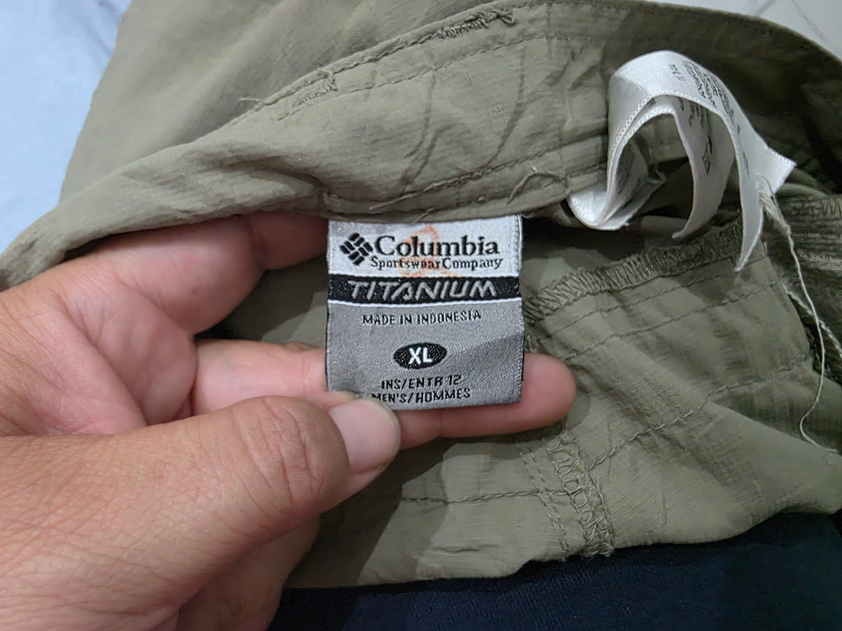 Bermuda Columbia Xgrande Xl Titanium Verde (Usado)