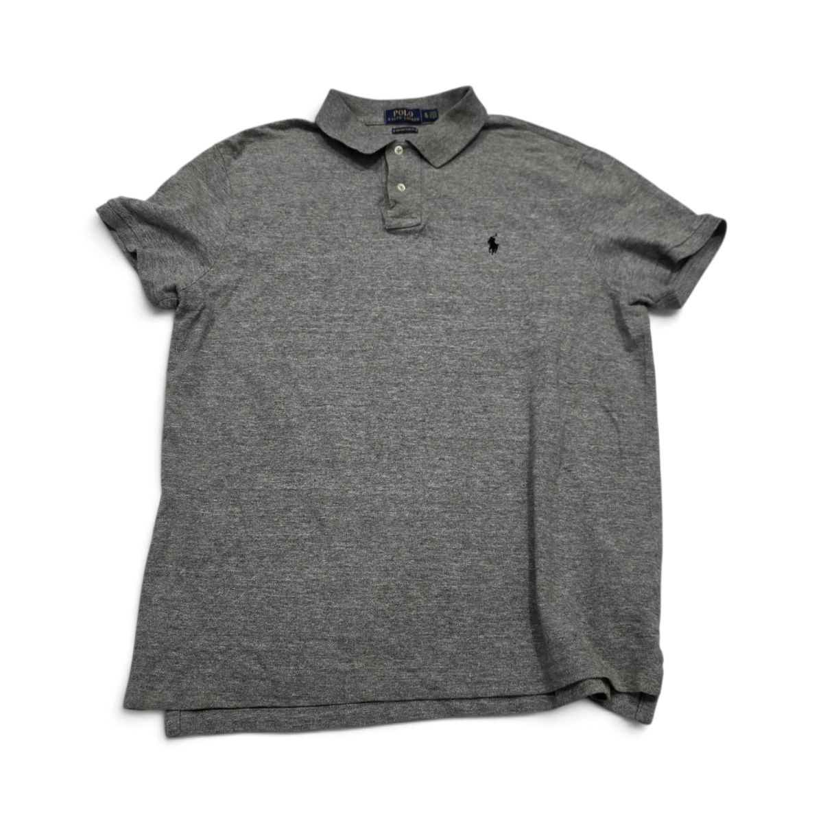 Playera Ralph Lauren Xgrande Xl Custom Slim Fit Polo Gris (Usado)