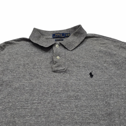 Playera Ralph Lauren Xgrande Xl Custom Slim Fit Polo Gris (Usado)