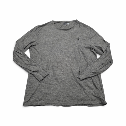 Playera Ralph Lauren Xgrande Xl Gris Pony Negro (Usado)